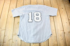 Vintage 1990s Chicago White Sox South Side Baseball Pinstripe Jersey