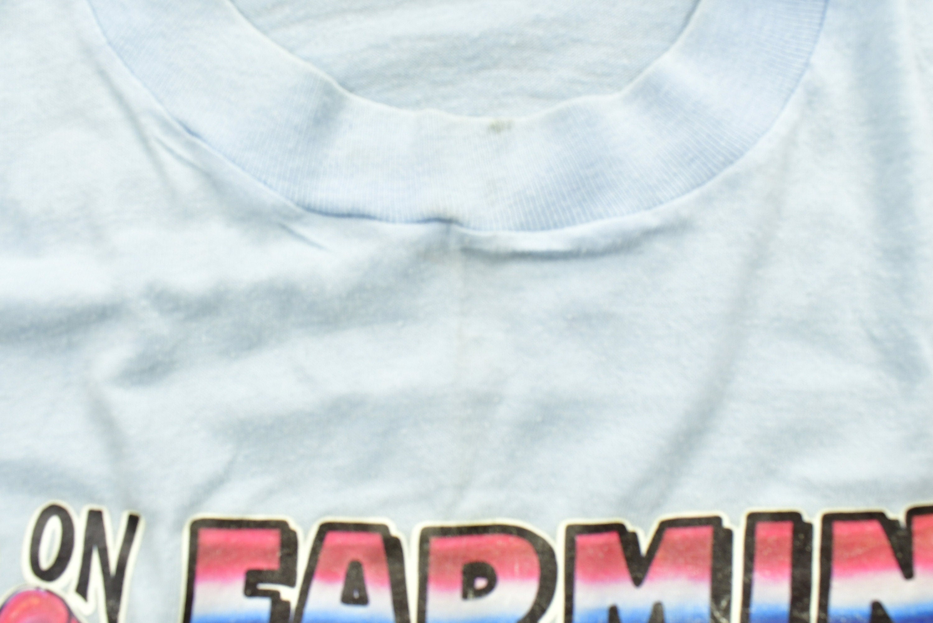 Vintage 80's "Keep On Farmin" Single Stitch T-Shirt