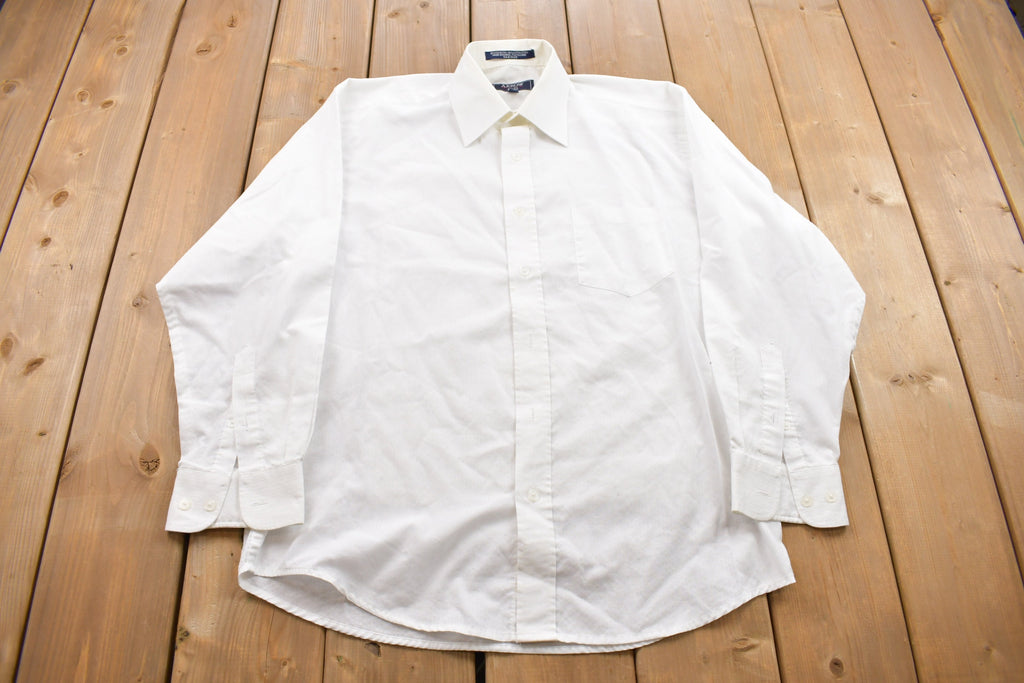 Vintage 1990s Arrow Button Up Dress Shirt