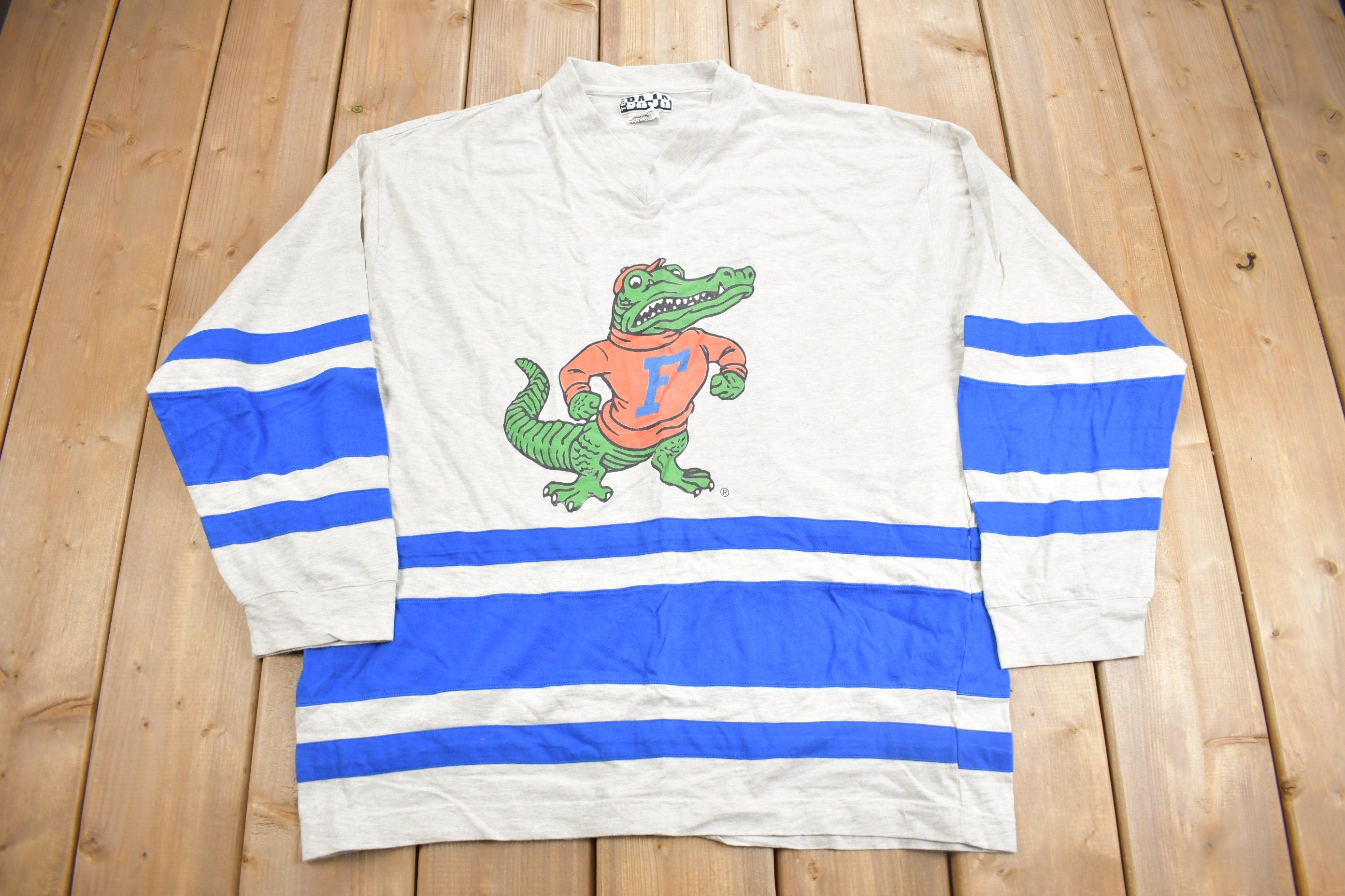 Vintage 1990s University OF Florida Gators Long Sleeve Collegiate T-Shirt  NCAA Tee  Americana  Sportswear