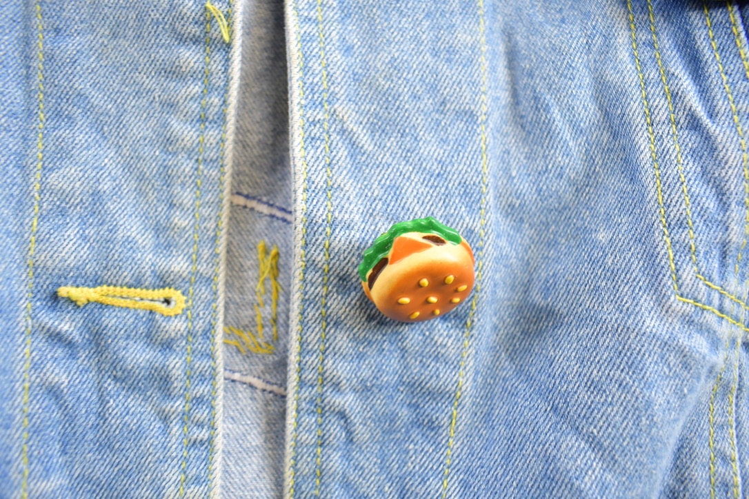 Vintage 1990's Custom Embroidered Diner Denim Jean Jacket /