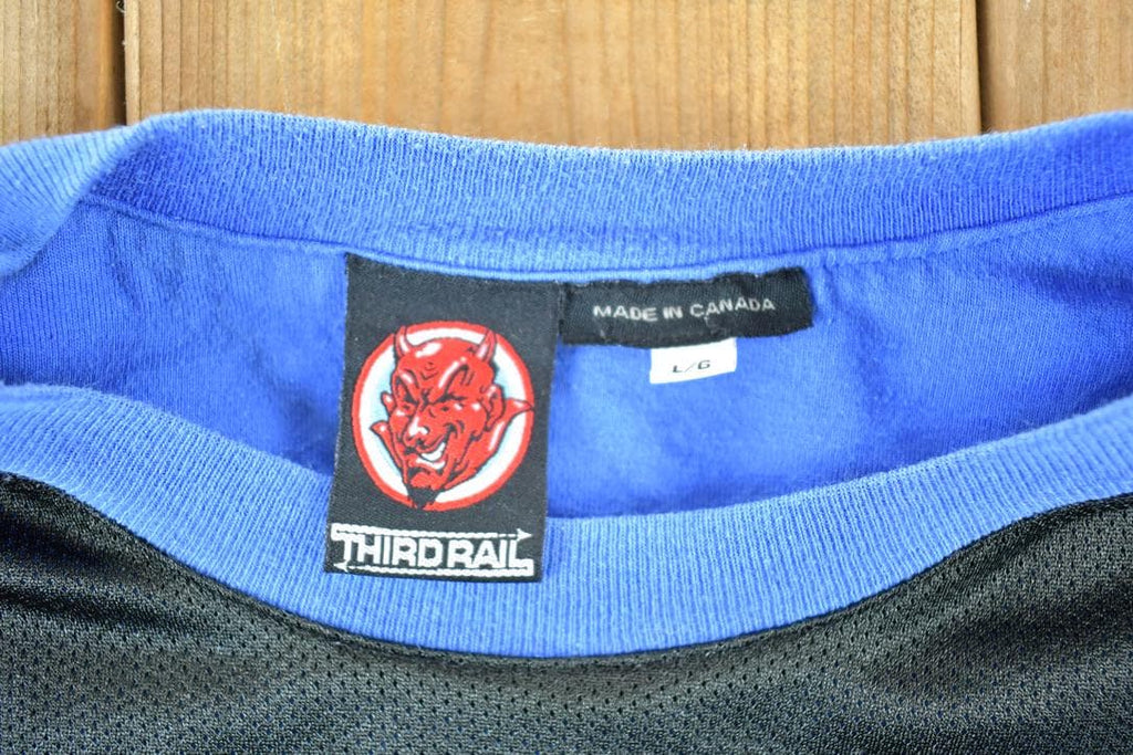 Vintage 1990s Third Rail Mesh Crewneck Sweatshirt Mens L  Made In Canada  90s Souvenir Crewneck  Vintage Souvenir Crewneck