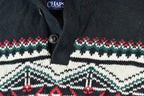 Vintage Y2K Chaps Ralph Lauren Knit Quarter Button Collared Crewneck Sweater