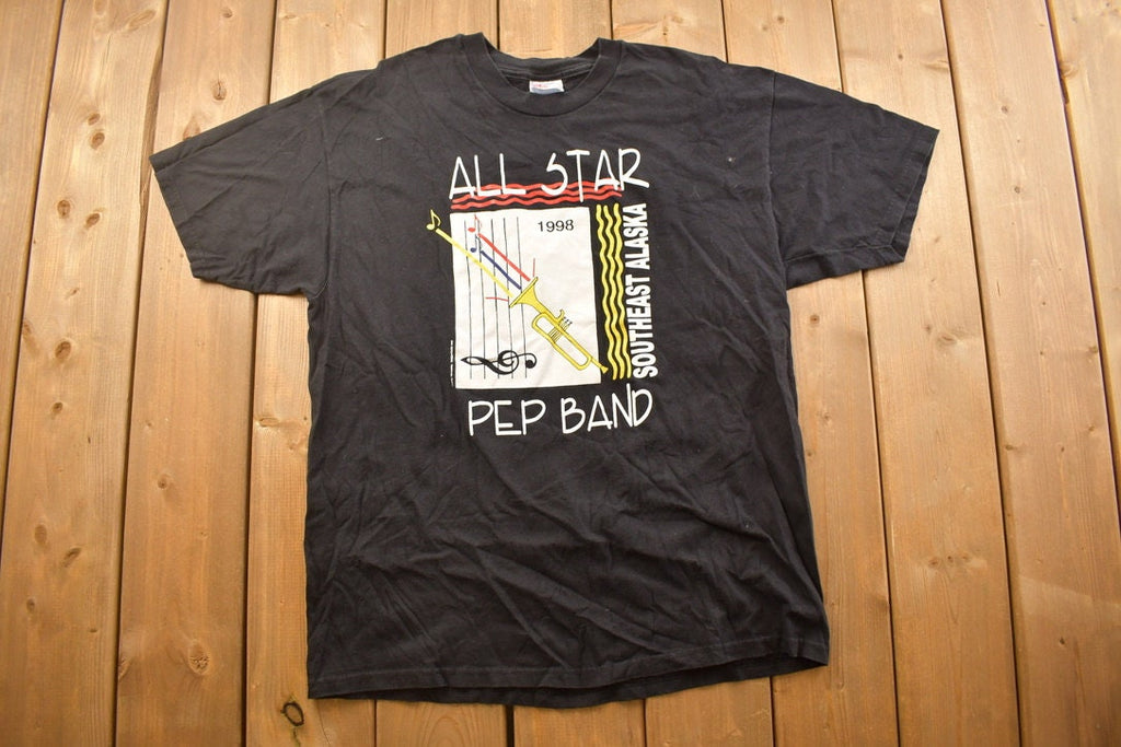 Vintage 1998 All Star Pep Band Graphic T Shirt