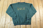 Vintage 1990s Golf Souvenir Heavyweight Crewneck Sweatshirt