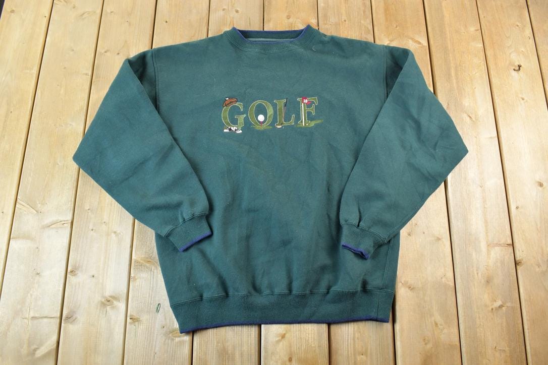 Vintage 1990s Golf Souvenir Heavyweight Crewneck Sweatshirt