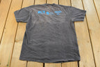 Vintage 1990s Davis Marathon Running Graphic Souvenir T-Shirt Men's L