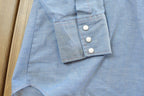 Vintage 1980s Ely Plains Chambray Button Up Shirt Men's XL /