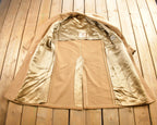 Vintage 1970s Crombie Cashmere Button Up Over Coat Made In Canada