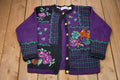 Vintage 1990s Jantzen Classic Floral Graphic Knitted Sweater
