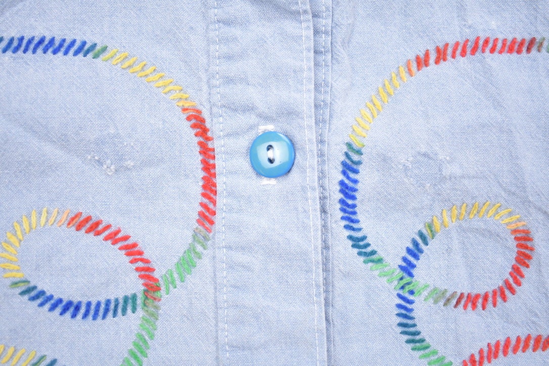 Vintage 1990s Abstract Button Up Shirt
