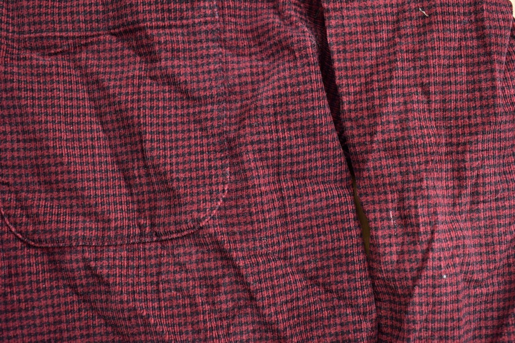 Vintage 1990s Eddie Bauer Red Plaid Flannel Button Up Shirt