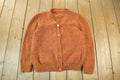 Vintage 1960s 1970s Wool Knit Cardigan Sweater Women's Medium