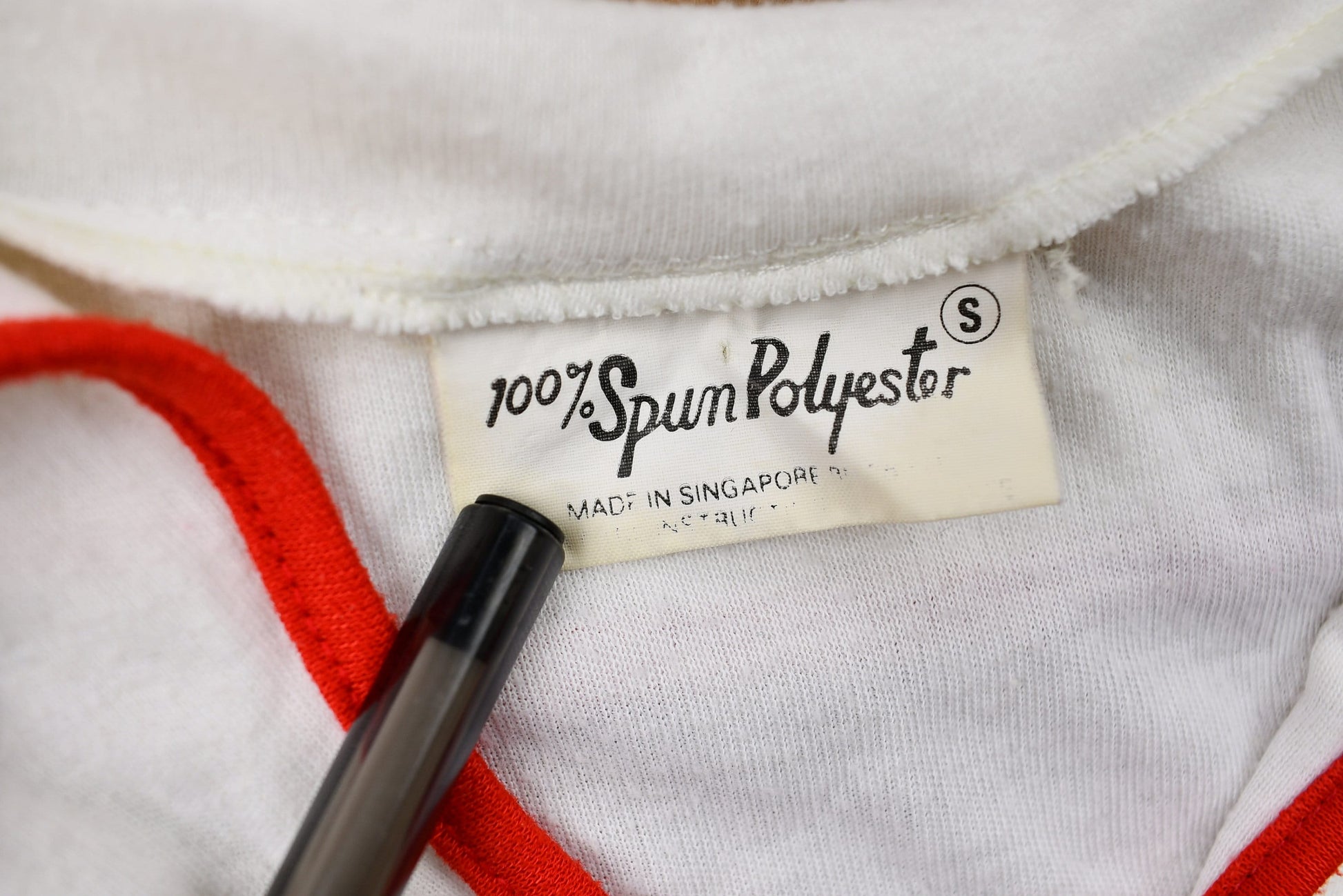 Vintage 1970s Sailor Collar Sunset Yacht Graphic Jersey-Knit T-Shirt