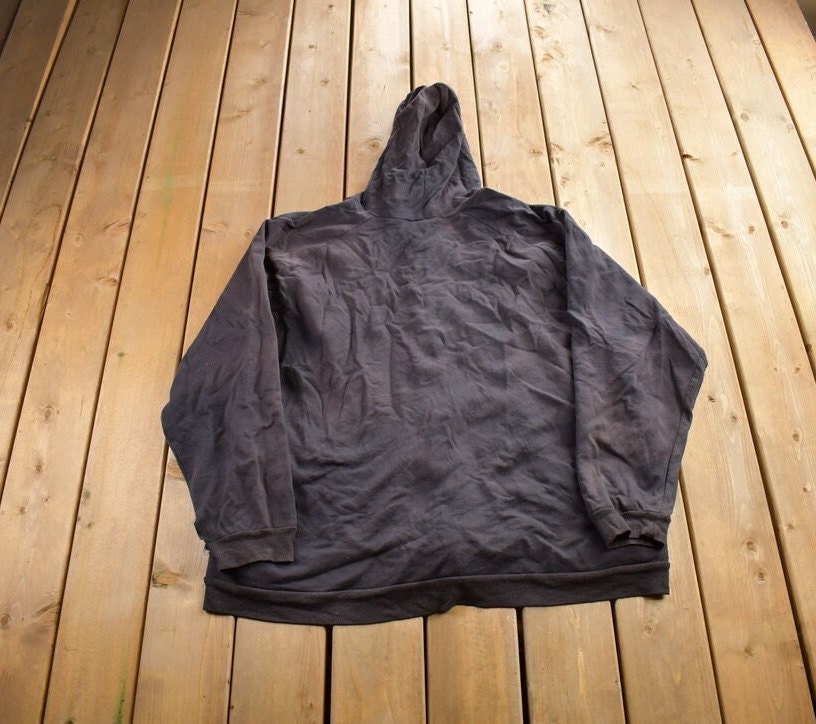 Vintage 1990s Distressed Carhartt Fur Lined Zip Up Hoodie Made In USA Size XL