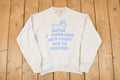 Vintage 1990s French Dog Funny Graphic Print Crewneck Sweatshirt Mens M