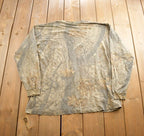 Vintage 1980s Forest Camo Liberty Realtree Long Sleeve Tee Shirt Made In USA