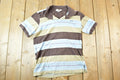 Vintage 1980s Retro Fox Striped Quarter Button Up Shirt Men's S