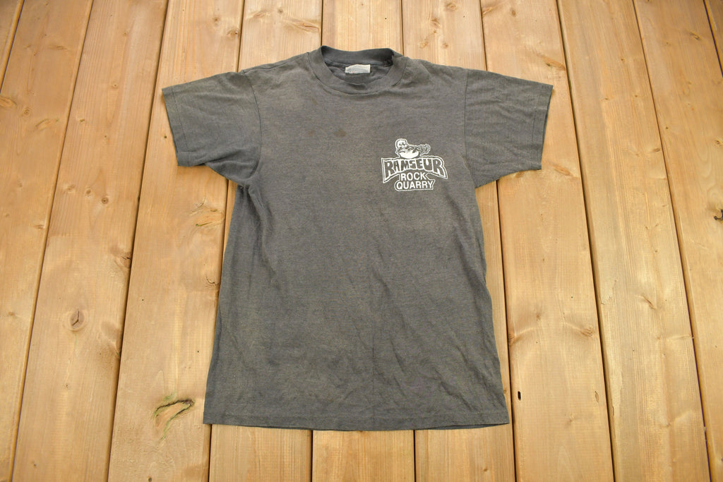Vintage 1980s Ramseur Rock Quarry North Carolina Souvenir T Shirt