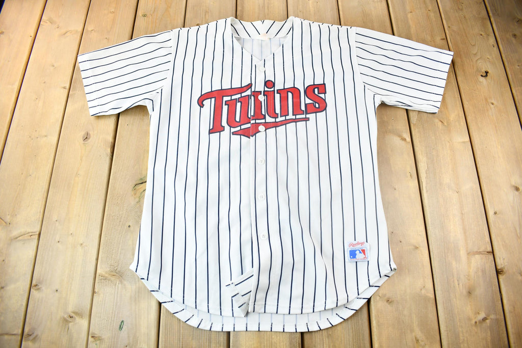 Vintage 1990s Minnesota Twins MLB Baseball Jersey / Made In USA / Vintage Jersey / MLB Baseball / 90s Streetwear / Sportswear / Rawlings