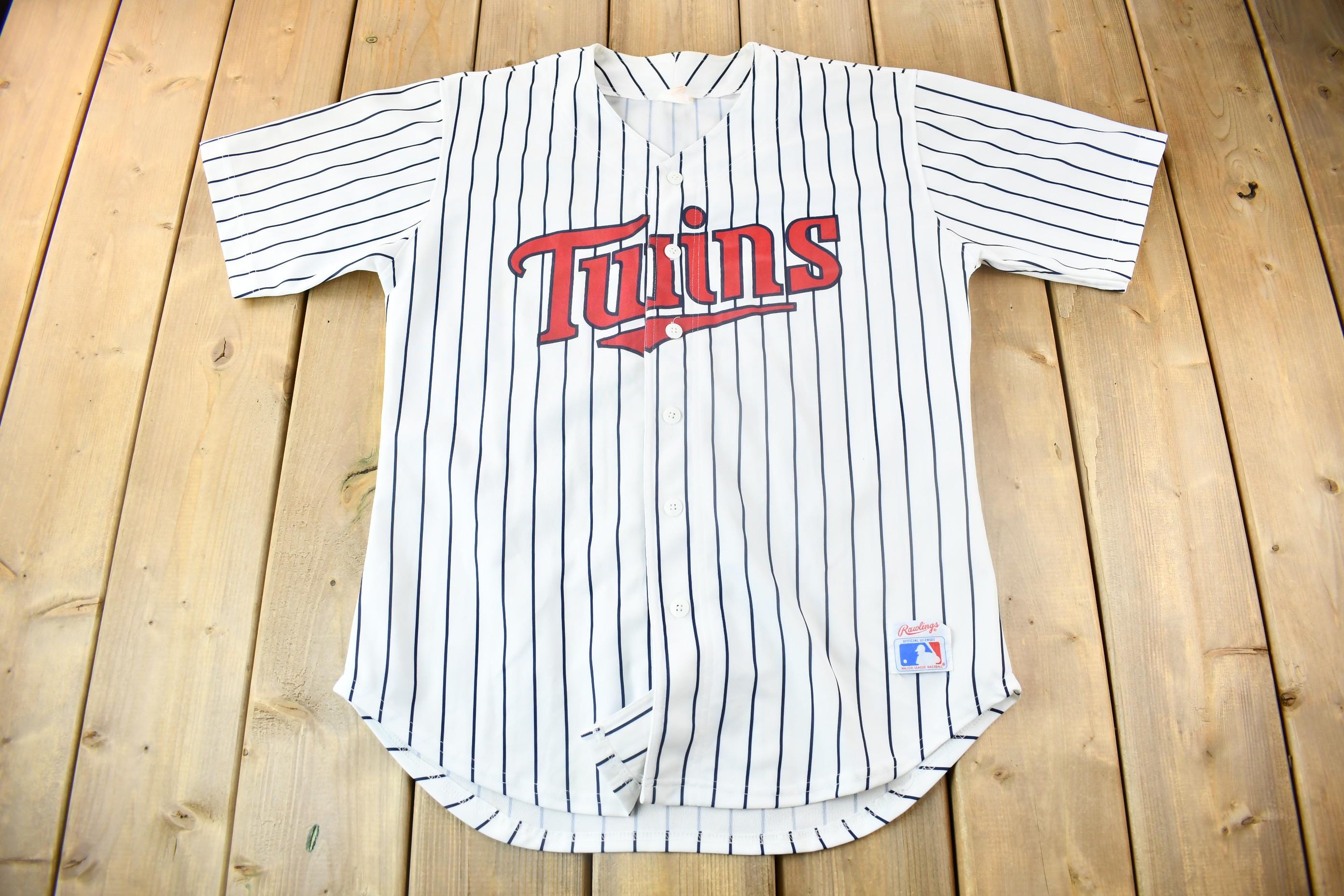 Vintage 1990s Minnesota Twins MLB Baseball Jersey / Made In USA / Vintage Jersey / MLB Baseball / 90s Streetwear / Sportswear / Rawlings