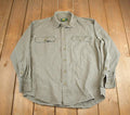 Vintage 1990s Cabelas Heavy Button Up Outdoorsman Shirt Made In USA
