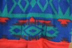 Vintage 1990s Aztec Off Day Fashion Fleece Outdoorsman Hooded Sweater