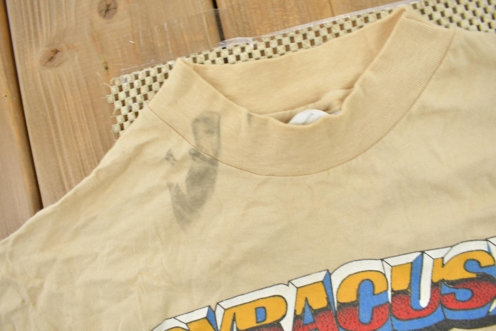 Vintage 1983 Syracuse Mile Road Bike Racing Graphic T Shirt