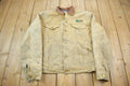 Vintage 1990s Distressed Carhartt Blanket Lined Button Down Jacket Made In USA  Embroidery  Distressed