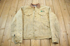Vintage 1990s Distressed Carhartt Blanket Lined Button Down Jacket Made In USA  Embroidery  Distressed