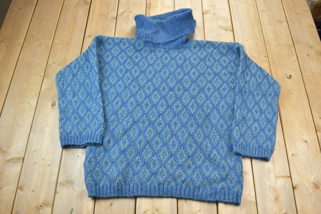 Vintage 1990s Carole Little Knit TurtleNeck Sweater