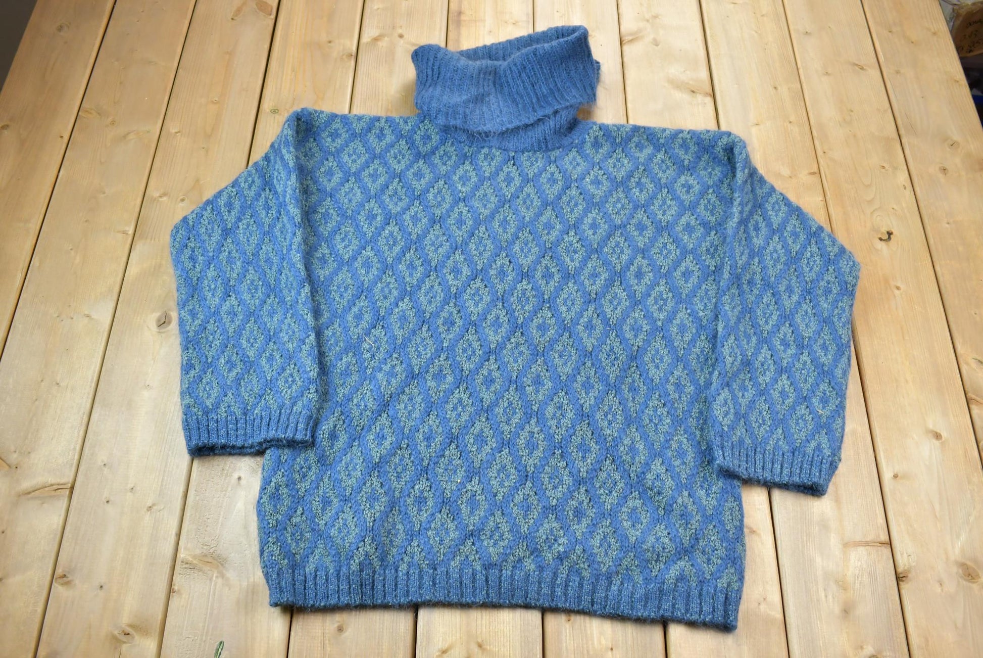 Vintage 1990s Carole Little Knit TurtleNeck Sweater