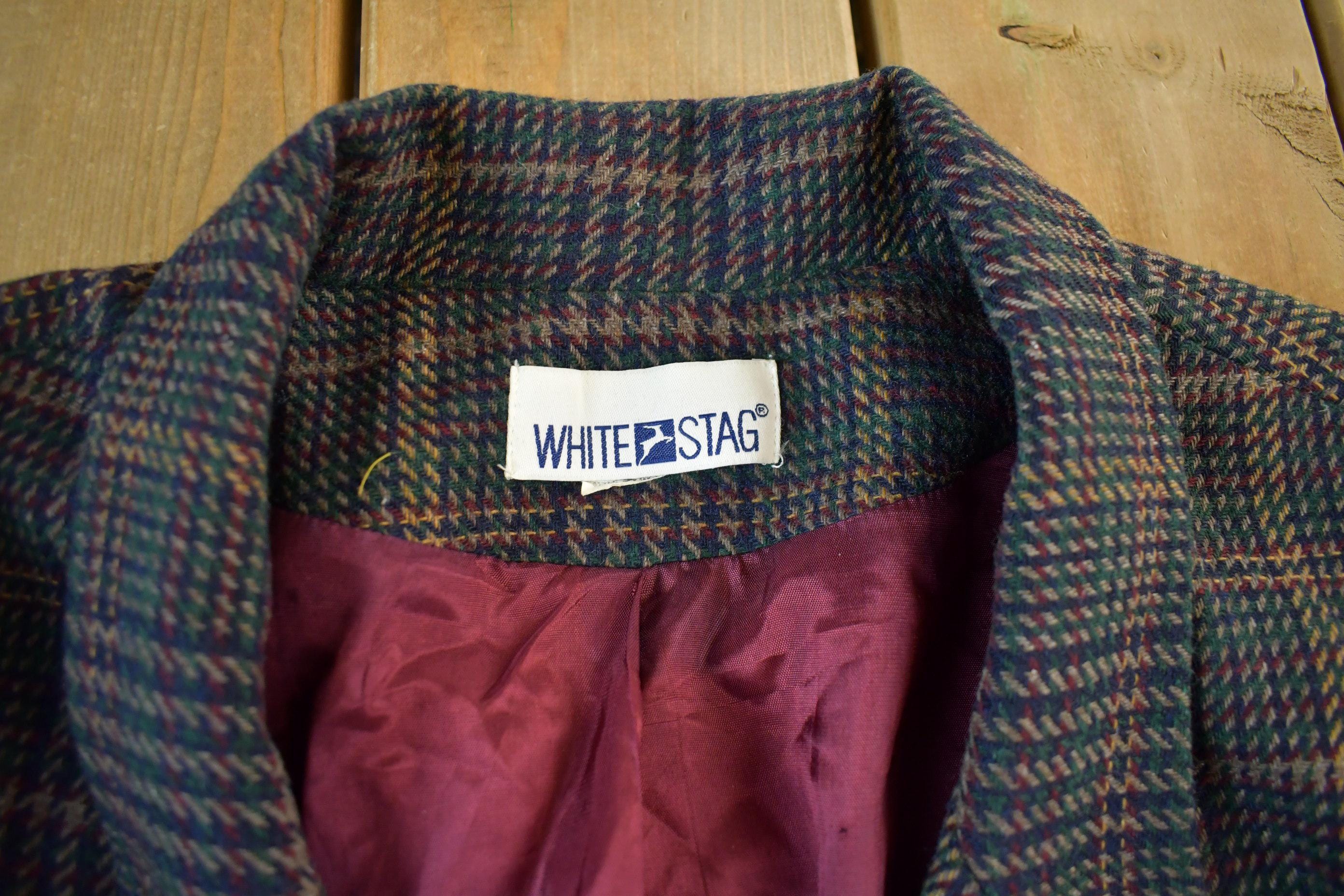 Vintage 1990s White Stag Button Up Blazer Jacket Women's Large