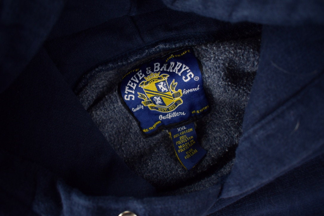 Vintage 1990s University Of West Virginia Heavy Weight Collegiate Hoodie Size XXL