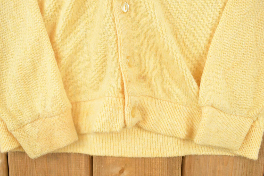 Vintage 1970s Pine State Golf Knit Cardigan Sweater Men's S