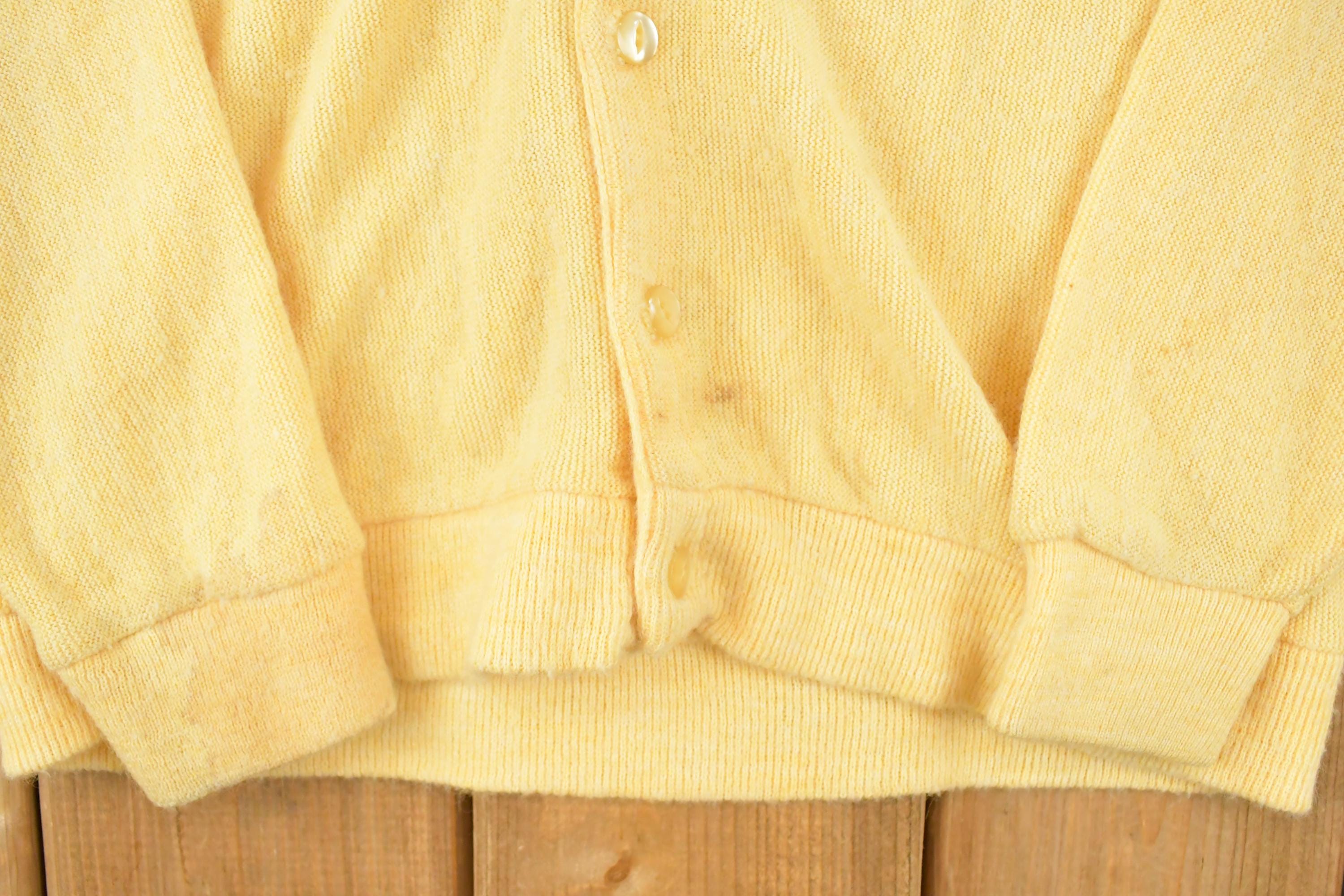 Vintage 1970s Pine State Golf Knit Cardigan Sweater Men's S