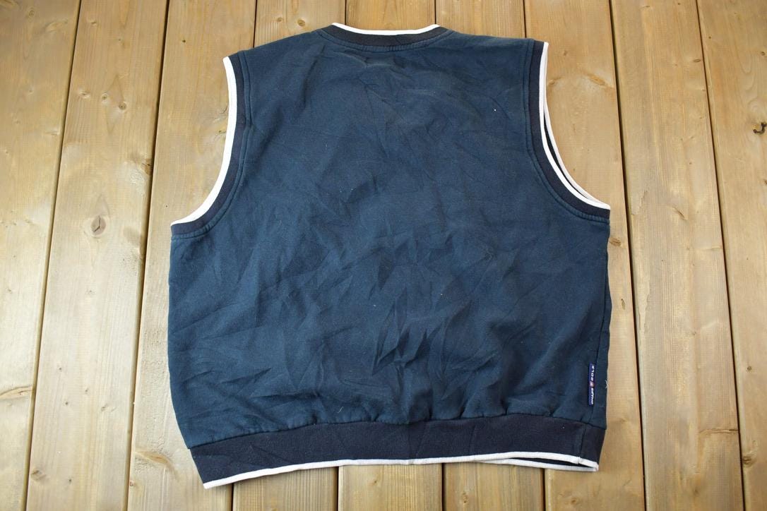 Vintage 1990s Chaps Golf Ralph Lauren V Neck Sweater Vest / 90s Crewneck / Made In USA / Streetwear / Embroidered