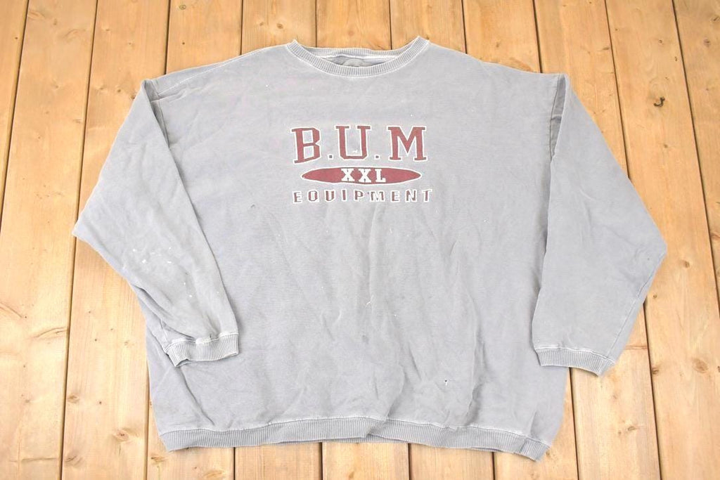 Vintage 1990s Bum Equipment Graphic Print Crew Neck Sweatshirt Mens XXL