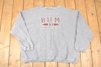 Vintage 1990s Bum Equipment Graphic Print Crew Neck Sweatshirt Mens XXL