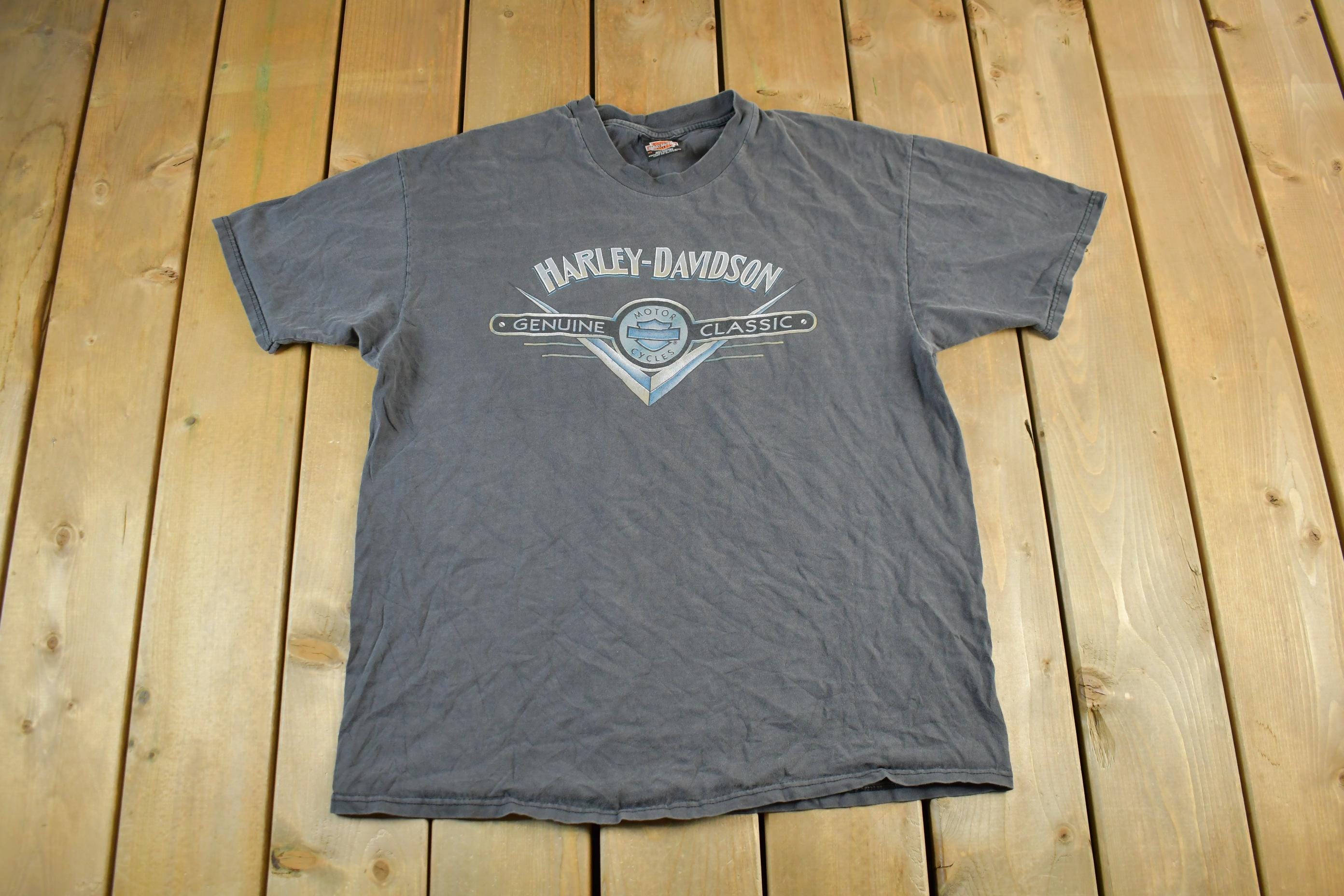 Vintage 1990s Harley Davidson Motorcycles Graphic T-Shirt Men's XL