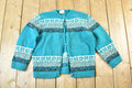 Vintage 1970s Du Barry Wool Knit Sweater Womens M