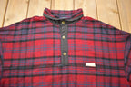 Vintage 1990s Pendleton Plaid T Snap Sweatshirt