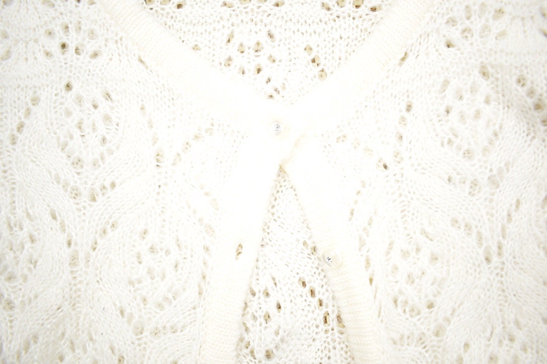 Vintage 1990s Cecil McBee Knitted Cardigan Sweater