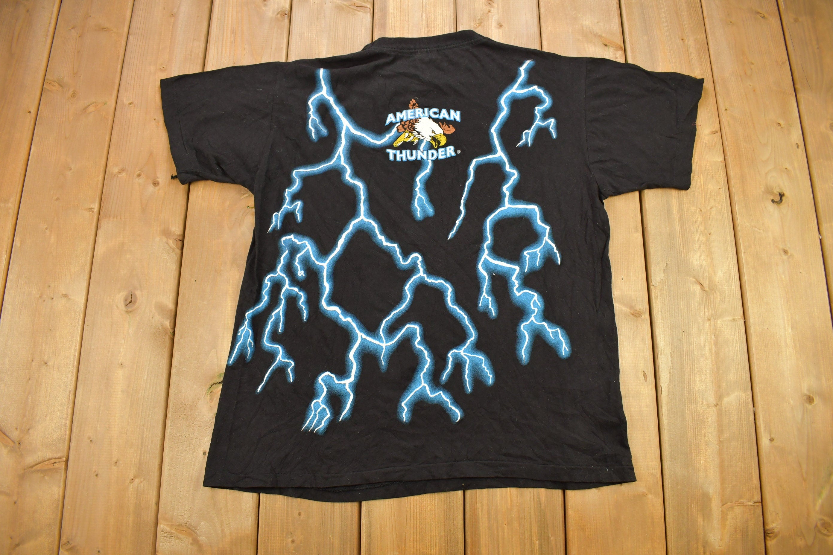Vintage 1990s American Thunder Native American Style T-Shirt