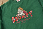 Vintage 1990s Disney Snow White Grumpy Embroidered Fleece Crewneck Sweater