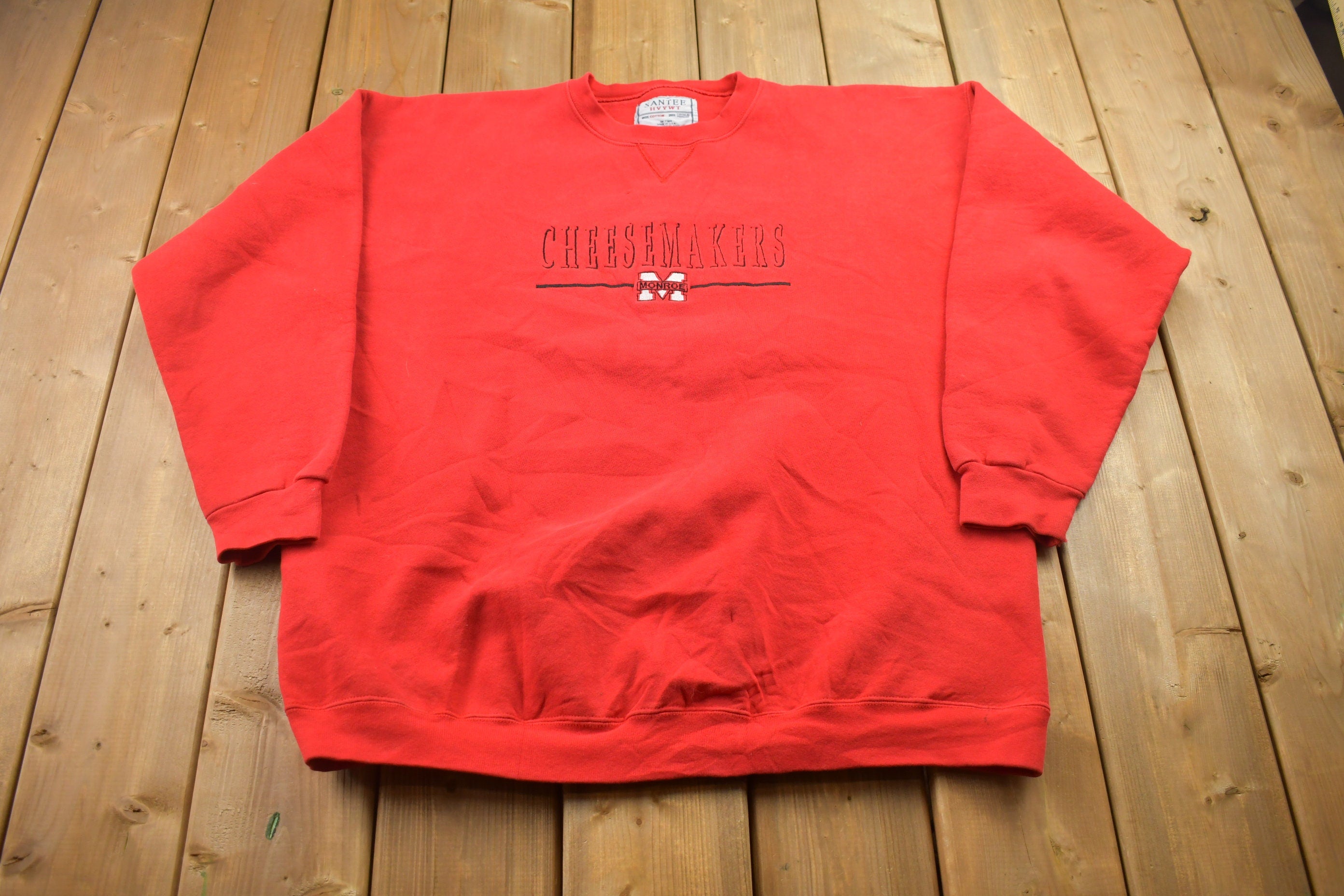 Vintage 1990s Monroe Cheesemakers Collegiate Crewneck