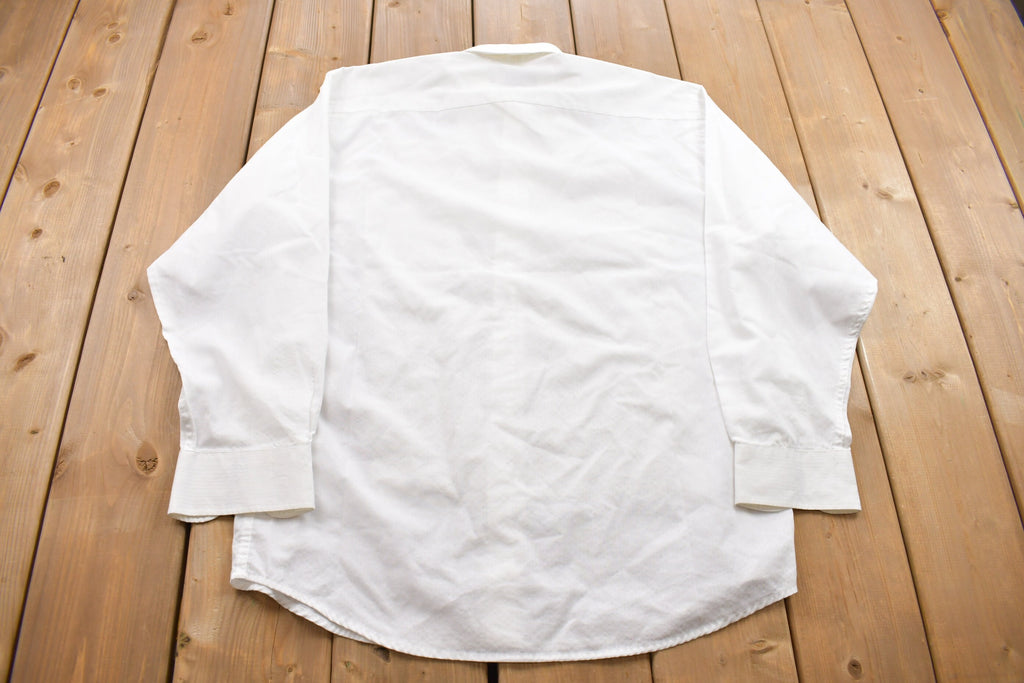 Vintage 1990s Arrow Button Up Dress Shirt