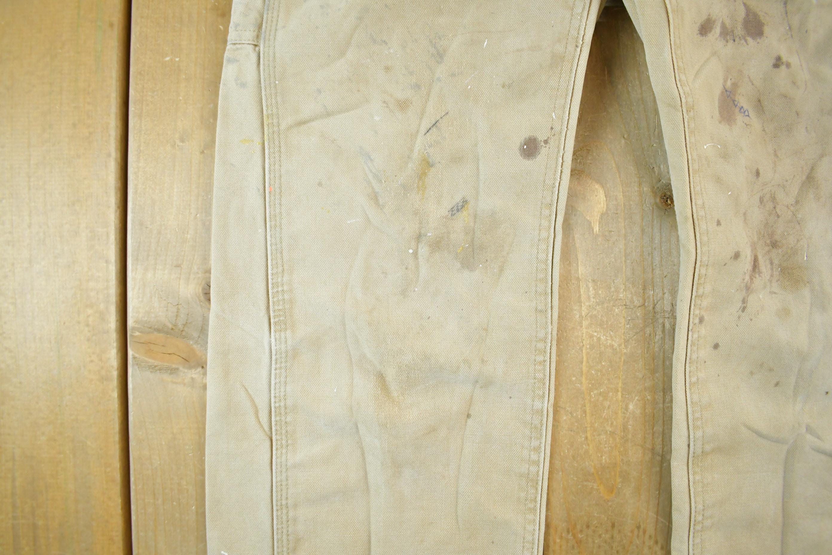 Vintage 1990s Carhartt Double Knee Denim Work Pants Size 30 x 34