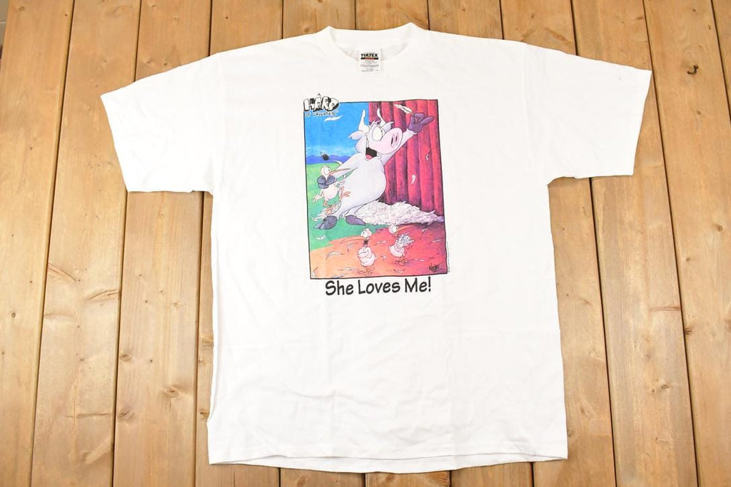 Vintage 1998 A Herd Of Laughter Souvenir Comedy T-Shirt Men's XL