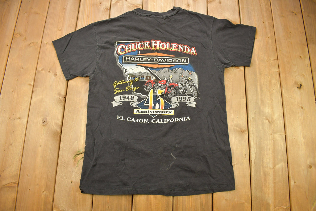 Vintage 1998 Chuck Holenda Harley Davidson El Cajon California T-Shirt